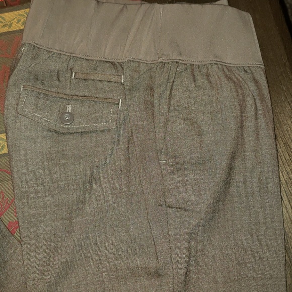 New Gap Maternity Demi Panel Wool Trouser - Picture 2 of 8